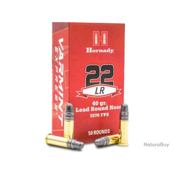 Cartouches HORNADY VARMINT Calibre 22LR - Boite de 50 unit�s
