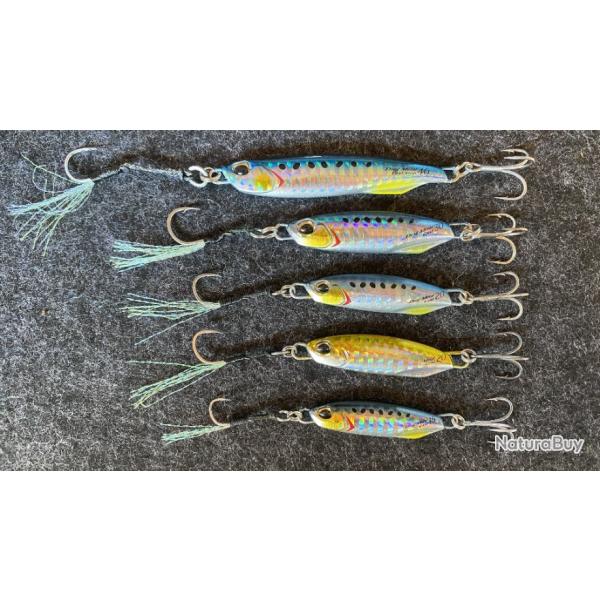 Lot de 5 Drag M�tal Cast Duo 40 gr / 30 gr / 20 gr / 15 gr