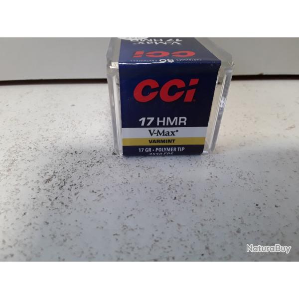 BOITE DE 50 BALLES CCI V-MAX CAL 17 HMR