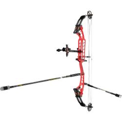 Kit Arc &agrave; poulie Sanlida HERO X10 RH Rouge 50-60 lbs 27-29.5 pouces