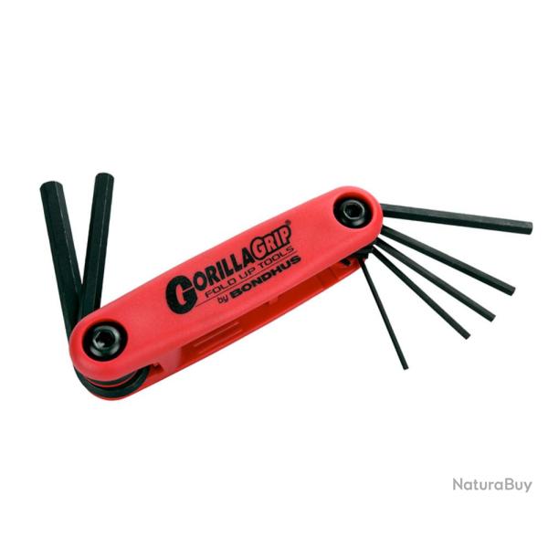 Jeu de cl�s Allen pliables Bondhus 1,5-6 mm