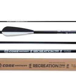 Lot de 25 fl&egrave;ches Core Recreation 7mm en fibre de verre 25 lbs 32"
