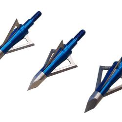 Lot de 3 pointes de chasse Excalibur Boltcutter &agrave; lames fixes 100 gr