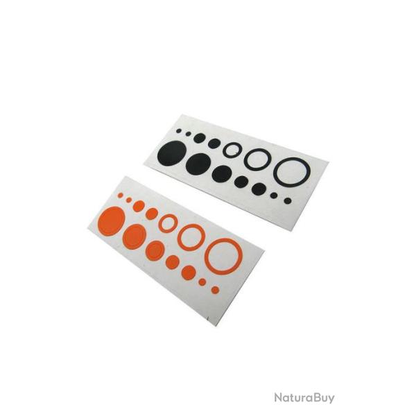 Planche d'autocollants pour scope Mybo Ten Zone Orange/black