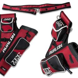 Carquois cible Avalon Tec One RH Rouge 2 pockets