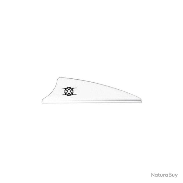 Plumes Bohning X-Vane 3 pouces Blanc x100 Shield