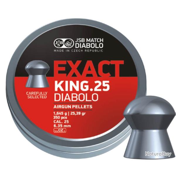 PLOMBS JSB EXACT KING cal.6.35 1.645G 25.39GR par 150