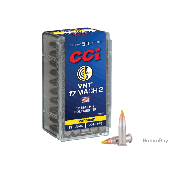 Balles CCI VNT - Cal. 17 HMR - Boite de 50 - Par 1