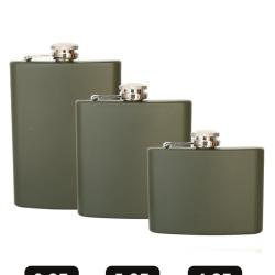 Flasque en acier inoxydable - Vert 4oz