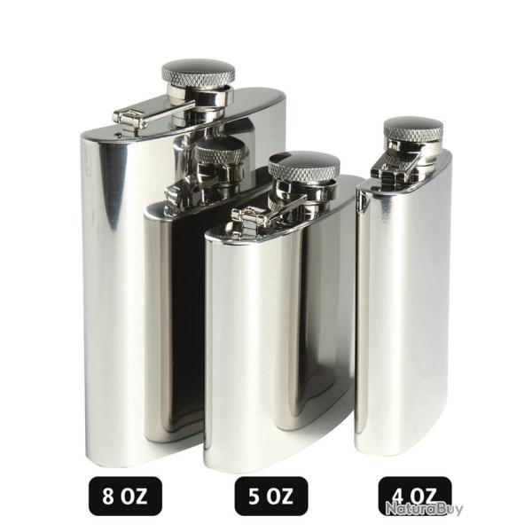 Flasque en acier inoxydable - Vert 8oz