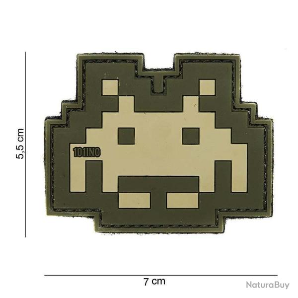 Patch 3D PVC Space invader n�1