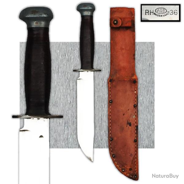 SUPERBE & MASSIF POIGNARD / PAS SABRE / COUTEAU RH PAL-36, MADE IN USA, AM�RICAIN, WW2, ORIGINAL