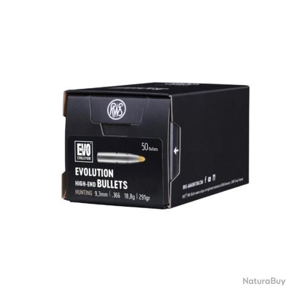 Ogives RWS Evo - 18,8 g / Par 1 / 9,3 mm