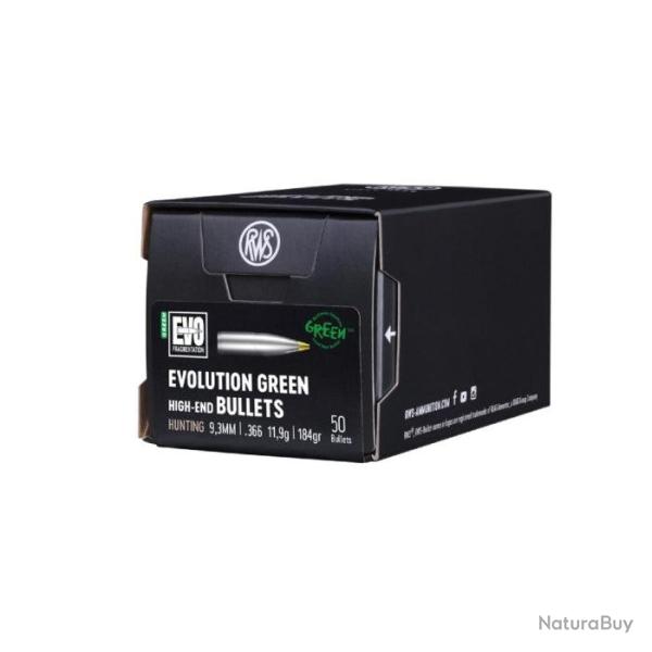 Ogives RWS Evo Green - 9,3 mm / 11,9 g / Par 1