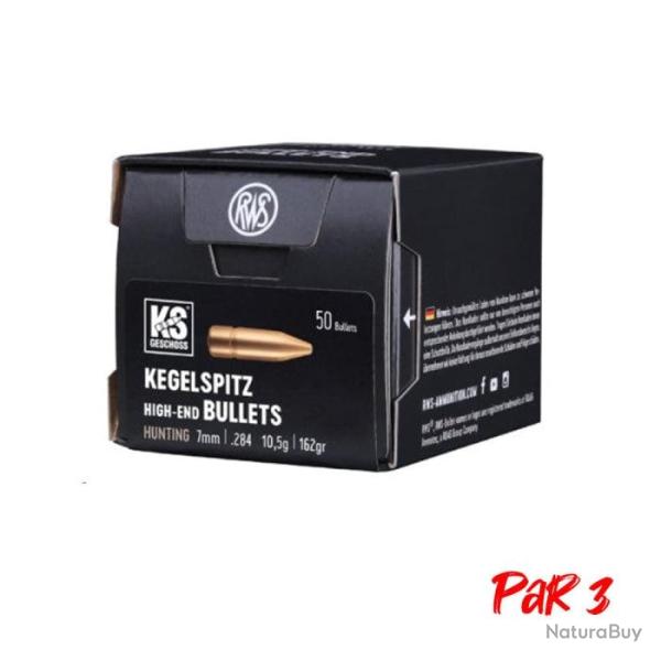 Ogives RWS KS - 7 mm / 10.5 g / Par 3