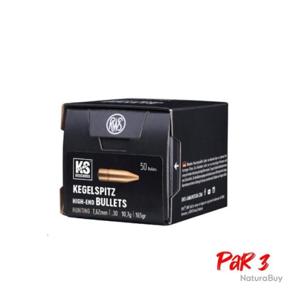 Ogives RWS KS - 30 / 9,7 g / Par 3