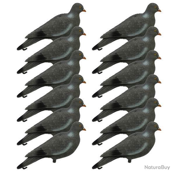 12 formes de pigeon floqu�e