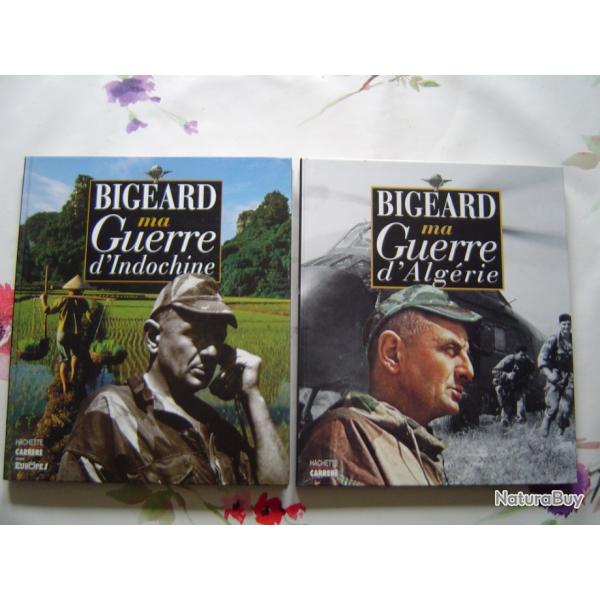 lot de 2 superbes livres Bigeard ma guerre d'Alg�rie.