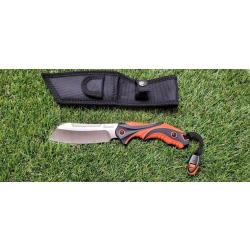 Couteau Albainox 32457 Double Injection - Lame acier inox avec &eacute;tui nylon