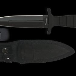 Couteau de Botte Albainox 3D Skull - avec Fourreau Noir - Lame 12&nbsp;cm