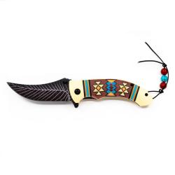 Albainox Indian Classic 18814 Couteau pliant - Lame 8,5&nbsp;cm avec verrou LinerLock