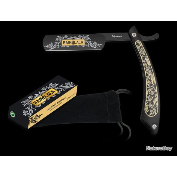 Albainox 18500 Couteau rasoir Rainblack
