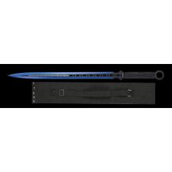 Albainox 32419 Machette Coupe Coupe lame bleu avec &eacute;tui en nylon et manche encord&eacute;