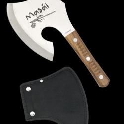 Albainox 32618 Masai Hache - Hachette Outdoor avec Manche Bois & &Eacute;tui Nylon