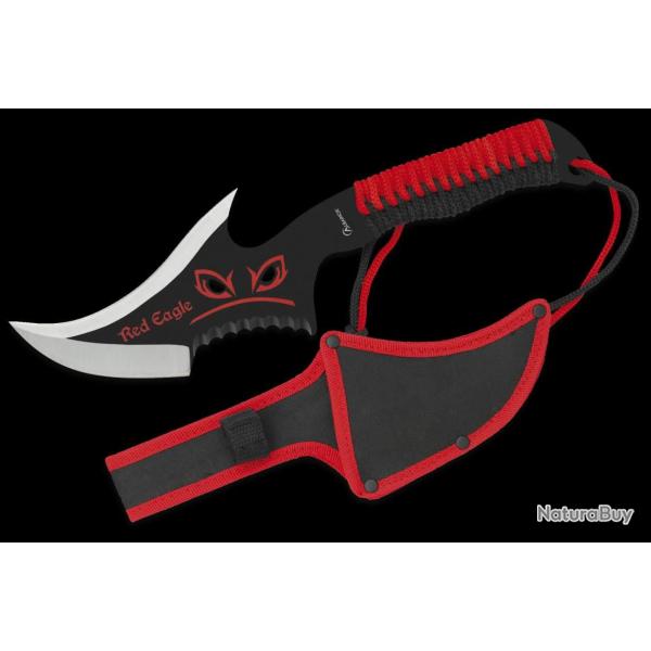 Couteau Albainox 32603 Red Eagle - Lame acier inox & manche paracorde