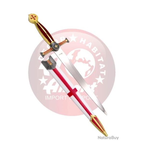 Dague d�corative Templier Amont 10825R - pi�ce d'exposition 43�cm