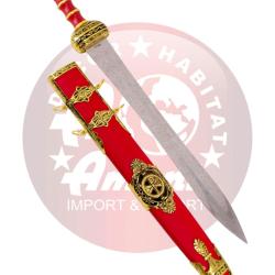 Amont S0242RD Dague Historique - R&eacute;plique D&eacute;corative avec Lame en Acier