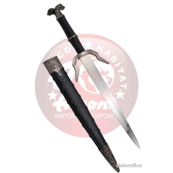 Amont S0223 �p�e Miniature The Witcher 40�cm - Pommeau � Deux Lions - R�plique Fantaisie