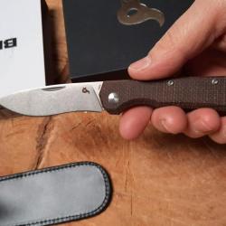 Black Fox 748MIB Ciol Micarta Marron Couteau pliant