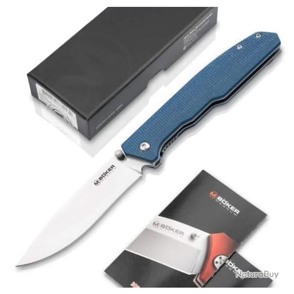 B�ker Magnum 01SC714 couteau de poche Deep Blue Canvas