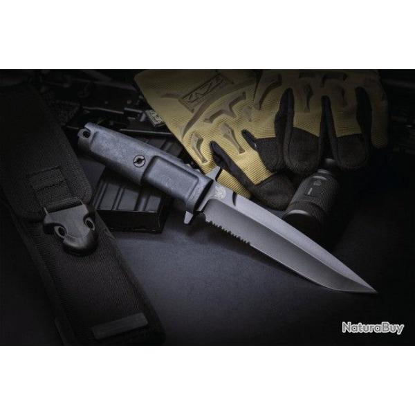 Couteau Tactique Extrema Ratio Col Moschin Black - Lame N690 16 cm | Fabriqu� en Italie