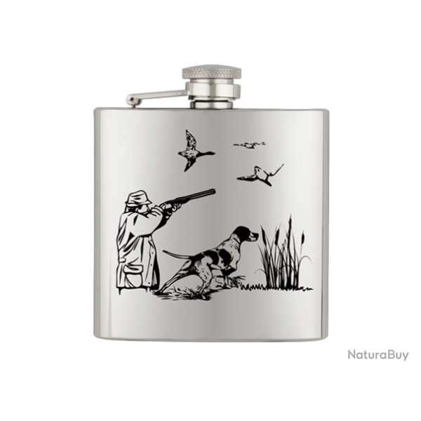 Flasque Inox Albainox 40122GR295 - 170�ml pour Chasse et Outdoor