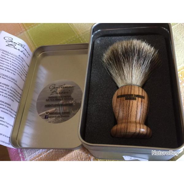 Gentleman Barbier Blaireau BZEPB Bois z�br�