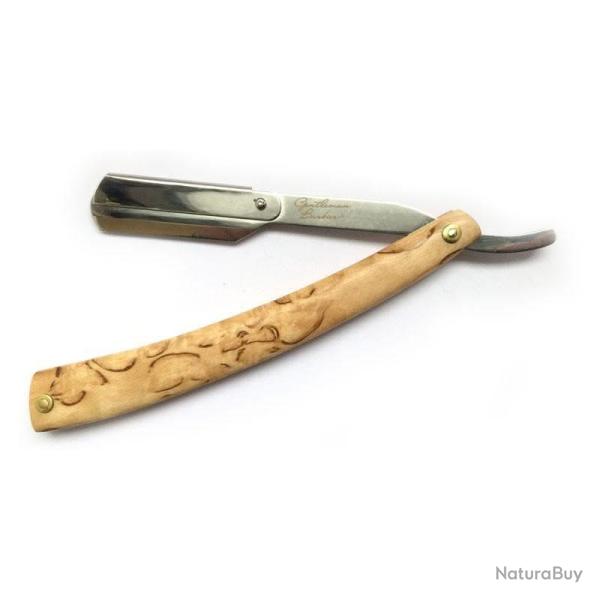 Gentleman Barbier Rasoir Shavette Bois en bouleau marbr� SHAVBO