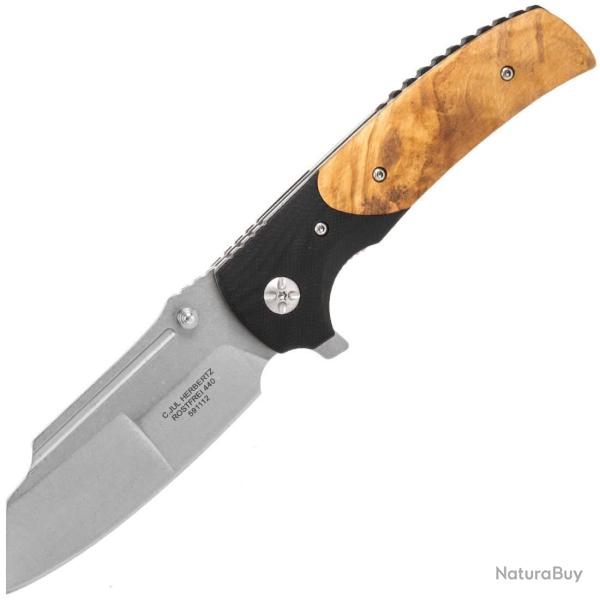 Herbertz Couteau pliant Bois naturel