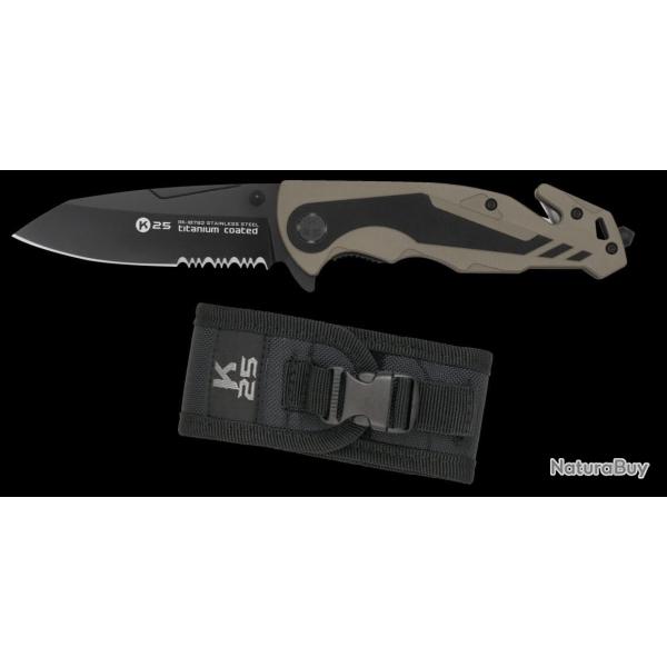 K25 Couteau pliant Tactique Coyote 18792
