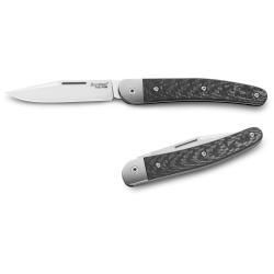 Couteau pliant LionSteel Jack 1 (JK1 CF) - Lame M390 & Manche Fibre de Carbone / Titane
