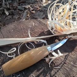 Morakniv 120 C - Couteau de sculpture bois haute pr&eacute;cision