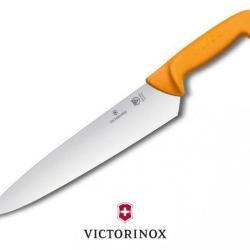 Victorinox Swibo 5.8451.21 - Couteau &agrave; d&eacute;couper rigide inox 21 cm professionnel
