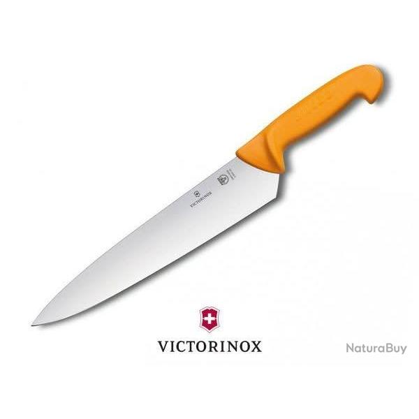 Victorinox Swibo 5.8451.21 - Couteau � d�couper rigide inox 21 cm professionnel