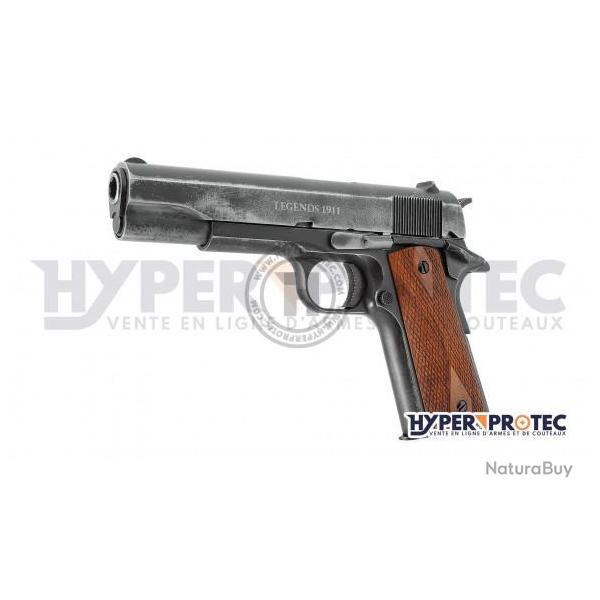 Colt 1911 full m�tal Legends - Pistolet � billes acier 4.5 mm