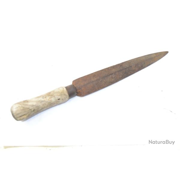 Ancienne baionnette couteau dague de chasse ? baio bouchon ? 18e / 19e Si�cle ? A identifier.