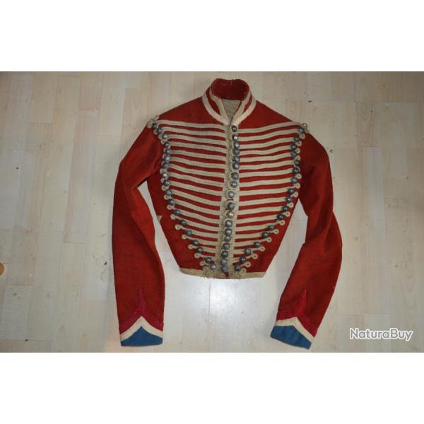 DOLMAN 4�REGIMENT DE HUSSARDS Mle 1845-GUERRE DE CRIMEE-CAVALERIE SECOND EMPIRE.