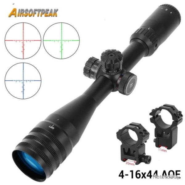 AirsoftPeak Lunette De Vis�e 4-16X44 AOE Rail 20MM Paiement en 3 ou 4 fois - LIVRAISON GRATUITE !!!