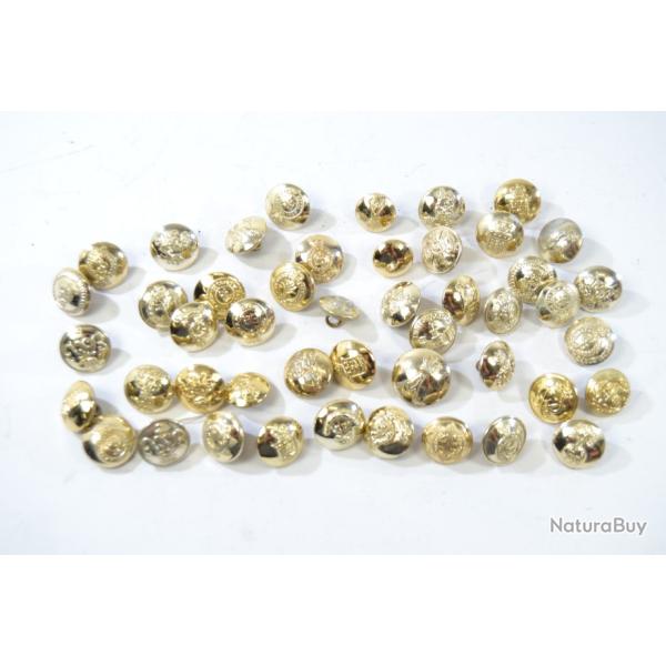 Lot collection boutons militaires Anglais WW2 Petit module 20mm UK GB Deuxi�me Guerre Mondiale