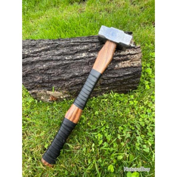 Marteau de guerre Viking � deux mains forg� LLF V2